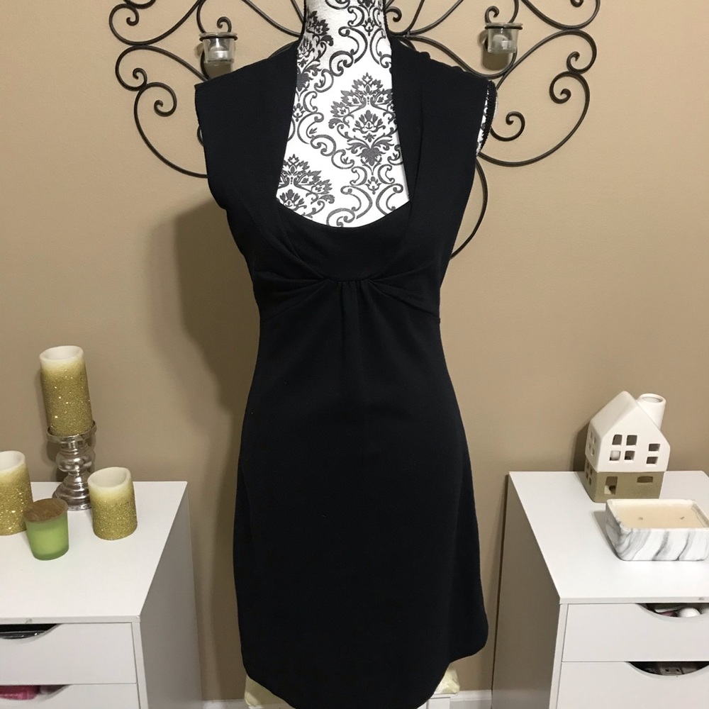 Banana Republic Stretch Scoop Mock Neck Dress 4